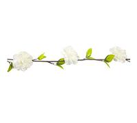guirlande fleurs artificielles gardénia 1.7m blanc - hobi fgu4013b Blanc