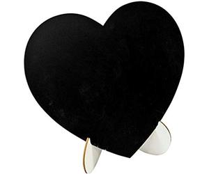 HOBI Mariage: Coeur Ardoise sur chevalet 18cm (x1) REF/DEK0010