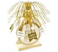 Hobi Mariage Grand Centre de Table Vertical Cascade 33cm, Anniversaire Or