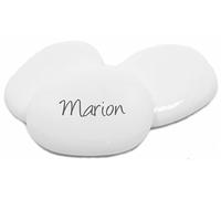 HOBI Paquet de 6 Galets Marque-Places, Blanc