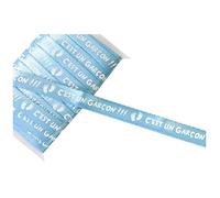 HOBI R/RU387-1 Ruban Satin Bleu Ciel C'est Un garçon 10mm x 5m
