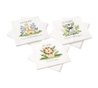 HOBI Serviettes - Animaux de la Savane - Lot de 18