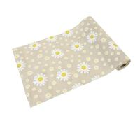 HOBI Tendances Fêtes - Chemin DE Table Toile Marguerite 28CMX4M Nature