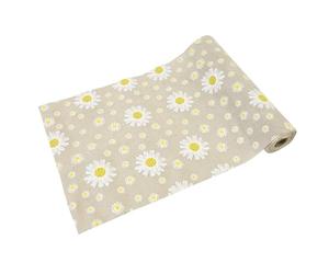 HOBI Tendances Fêtes - Chemin DE Table Toile Marguerite 28CMX4M Nature
