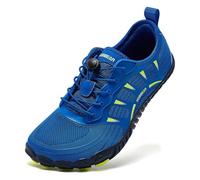 HOBIBEAR Chaussures Pieds Nus et minimalistes | Semelle zéro Goutte | Trail Runner, Bleu Royal, 10.5 Wide Women/9.5 Wide Men