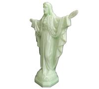 HOBIGO Fluorescence Créative Jésus Statue, for Le Christ Pray Decoration Décoration Home Office Décor Artisanat des Statues Chrétiennes Catholicisme Religieux