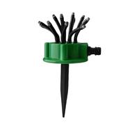 Hobngmuc Arroseurs De Jardin | Asperseur De Pelouse Réglable À 360°,avec Piquet de Base et Buses Flexibles arroseur Design Floral,pour Tuyau d'arrosage, Gazon, Grande, Sol et Paysage