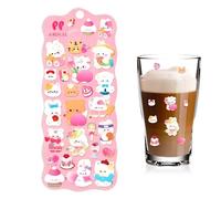 Hobngmuc Autocollants 3D Pour Scrapbooking,Décalcomanie Douce Animaux pour Papeterie | Autocollants pour Scrapbooking,Et Adultes Artisanat Prix Salle De Classe École Téléphone Valise Gourde Ordinateur