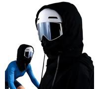 Hobngmuc Cagoule d'hiver | Protège-Visage Respirant Imperméable Vent Et Eau - Capuche avec Protection Faciale - pour Cyclisme, Randonnée, Ski, Pêche, Équitation, Halloween Et