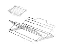 Hobngmuc Grille de Cuisson pour Four - Accessoires de Grillade Anti-Adhésifs | Support de Repos Robuste pour Grillade | pour Poisson Bœuf Steak Thanksgiving Noël Halloween Anniversaire