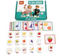 Hobngmuc Jeux De Casse Tête pour | Ensemble De Jeu Éducatif Interactif - Jeu De Puzzle D Association De Fruits - pour Développer Compétences À La Maison Et Voyage Éducation Fille Garçon