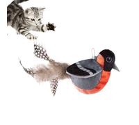 Hobngmuc Jouet Oiseau Volant pour Chat | Ailes Battantes Gazouillant Super Douces | Jouet Oiseau Chat Réaliste,pour Stimulation Mentale Exercice Physique Soulagement De L'Ennui Intérieur Extérieur