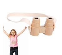 Hobngmuc Jumelles en Bois pour Enfant, Jouet De Jumelles Pliantes Et Réglables, Jouet De Jeu De Rôle pour Enfant, Ensembles D'explorateurs pour Garçons Et Filles (Modèle B)