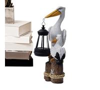 Hobngmuc Lampes Solaires Extérieur pour Jardin,Statue Animale Décorative - Décorations Sculpture Lumineuse en Forme d'Oiseau pour Balcon et Jardin