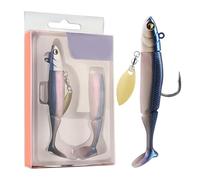 Hobngmuc Leurres Souples pour la Pêche du Black Bass,Leurres de Pêche pour la Truite et Le Bass en Eau Salée - Équipement de pour Eau Douce et Salée - Lacs, Étangs, Réservoirs et Littoral