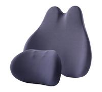 Hobngmuc Oreiller de Tête et Soutien Lombaire pour Voiture - Accessoires pour Siège Auto - Coussin Cervical pour Véhicule | pour Berlines SUV Camping-Cars Conduite Urbaine Trajets Quotidiens Bureau