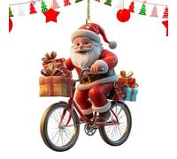 Hobngmuc Ornements de Père Noël pour sapin de Noël - Pendentif de Père Noël en acrylique 2D | Ornement de sapin de Noël pendentif décoratif pour les vacances