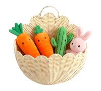 Hobngmuc Panier Tressé | Organisateur Esthétique À Bord Dentelé,Panier En Osier Festonné Pour Stockage Décoratif | Pour Décoration Intérieure Chambre Salle De Bains Cuisine Nurserie Fruits