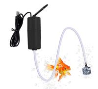 Hobngmuc Pompe À Oxygène pour Aquarium, Pompe À Air USB Rechargeable Miniature Et Silencieuse, Bulleur Portable pour Bassin À Poissons - Idéal pour Marché auxx Poissons Et Pêche