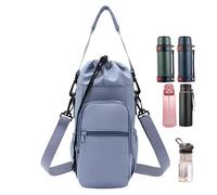 Hobngmuc Sac De Transport Pour Bouteille D'eau,Housse Isotherme Réglable | Étui Porte-Bouteille Bandoulière,Pour Marche Plein Air Voyage Camping Plage Golf École Gym Course Bureau Sports Femmes Hommes
