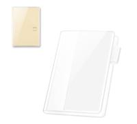 Hobonichi Original Couverture de planification transparente A6 en PVC transparent avec porte-stylo, marque-page et poches pour cartes pour Midori Stalogy, couverture de protection imperméable (1 pièce