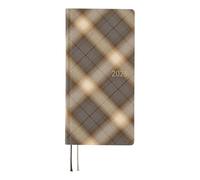 Hobonichi Techo 2026 Weeks - Tissu de chemise : plaid brumeux (anglais, grand et mince, début janvier)