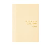 Hobonichi Techo 2027 Version anglaise originale (A6/1 page par jour (anglais)/janvier/lundi