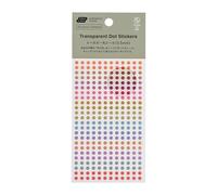 Hobonichi Techo Accessoires - TSUKI no IRO : Autocollants à pois transparents (3,5 mm)