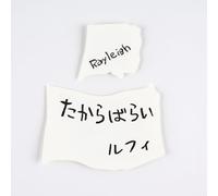 Hobonichi Techo Accessories - One Piece Magazine : Vivre Card & Treasure Tab Letterpress Carte imprimée