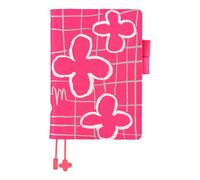 ほぼ日 Hobonichi Techo Couverture de planification A5 - Makoto Matsubayashi : fleurs roses (format cousin, couverture uniquement)