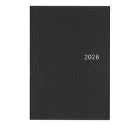 Hobonichi Techo HON A5 2026 - Paper Series : Vichy noir (anglais, planificateur de démarrage de janvier)