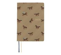 Hobonichi Techo HON A6 2026 Nœud papillon et cravate : chevaux au galop (anglais, planificateur de démarrage de janvier)
