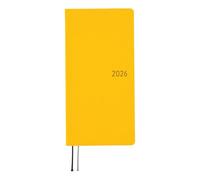 Hobonichi Techo Semaines 2026 - Couleurs : jaune pleine lune (anglais, grand et mince, début janvier)