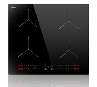 Hobsir 60CM Plaque à Induction 4 Feux avec Booster, Table a Induction 7200W | Fonction Pause et Maintien au Chaud, Minuterie de 99 Minutes, Verrouillage de Sécurité Pour Enfants, Connecté par Câble