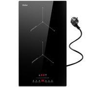 Hobsir Plaque Induction 2 Feux avec Prise y Booster, 3500 W | Fonction Pause et Maintien au Chaud, Minuterie, Verrou de Sécurité, « Plug and Play », Encastrable ou à Poser 30 CM