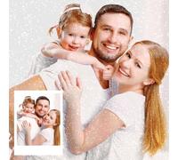 HOBULL Diamond Painting Personnalisé Photo-Custom 5D DIY Broderie Diamant Peinture Kit Complet Pour Adultes,Diamond-Painting Personnaliser Art Mur Décor Cadeaux Créatifs,50x70cm