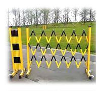 HOBURT barrière métallique Extensible Industrielle, barrière de sécurité Extensible, barrière de Circulation réglable, barrière à Ciseaux Portable, Portail de Construction de Garage Routier extérie