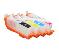 HOBXMFY Vide 4pcs ciss Encre Cartouche de Remplacement Compatible avec 655 670 685 Compatible avec Deskjet 3525 4615 4625 5525 6525 Système CIS des imprimantes avec puces(for hp670)