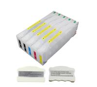 HOBXMFY Vide 5 x 700 ML Cartouches à Encre Rechargeables compatibles avec Pro7700 Pro7710 Pro9700 Pro9710 Pro 7700 7710 9700 9710 Les imprimantes incluent des jetons(Blue)