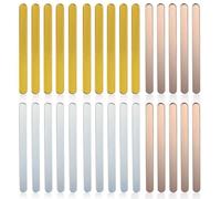 Hocadrv 3 Couleurs Mini batonnets de Glace, 30 Pièces Bâtonnets de Bâteau en Acrylique, Réutilisables Stylos Miroir Acryliques pour DIY Artisanat Party Favor 11,5 x 0,95cm