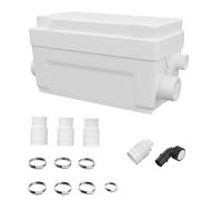 HOCANFLO 400W Broyeur sanitaire Pompe à déchets silencieuse, Pompe de relevage Douche équipée de 2 entrées 1 sortie, FLO-300 Pro