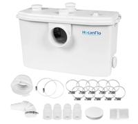 HOCANFLO 750W Broyeur Sanitaire, Pompe de Relevage, Pompe Automatique en Acier inoxydable pour Eliminer les Eaux Usées, Silencieuse, pour WC lavabo baignoire plaque d’inspection amovible