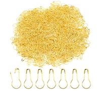 Hocansen Lot de 1000 épingles de sécurité pour ampoules,Épinglettes de sûreté en métal,Petites épingles de sûreté Fixe Vêtements Épinglettes pour Abbigliamez Crafting (Gold)
