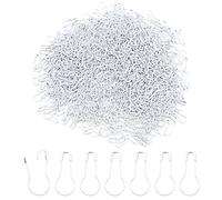 Hocansen Lot de 1000 épingles de sécurité pour ampoules,Épinglettes de sûreté en métal,Petites épingles de sûreté Fixe Vêtements Épinglettes pour Abbigliamez Crafting (Blanc)