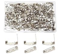 Hocansen Lot de 200 épingles à nourrice, 20 mm, argentées, avec trous, pour la fabrication de bijoux et le bricolage (20 mm/ZB-C)