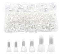Hocansen Lot de 250 embouts avec capuchon à sertir pour fil fermé en nylon câblage sertissage bouchon connecteurs sertis avec embouts fermés (NM)