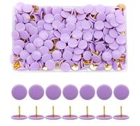 Hocansen Lot de 300 punaises de dessin 10 x 9 mm à tête ronde créatives colorées pour tableau, cartes et tableau d'affichage (Purple/NZ-PT)