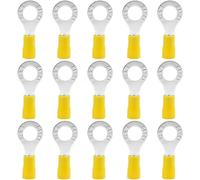 Hocansen Lot de 50 connecteurs à anneau M8 pour fils électriques isolés (UPR8/jaune)