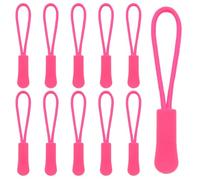 Hocansen Lot de 50 tirettes de fermeture éclair de rechange pour sacs à dos, vêtements, sacs à main (LT/rose foncé) - 66 mm