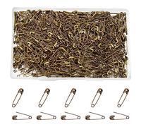 Hocansen Lot de 500 épingles à nourrice - 20 mm - En métal - Pour couture et bricolage - Bronze